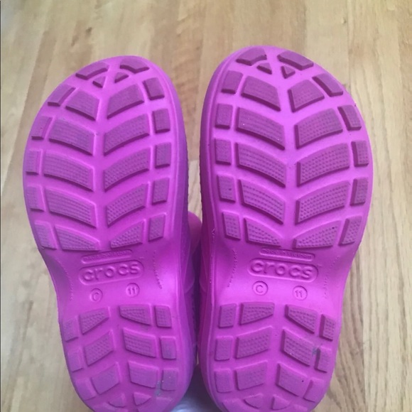 Crocs rain boots size 11 for little girls - Picture 5 of 6